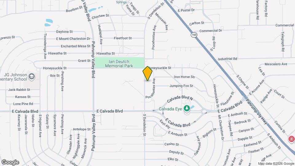 1661 S Dandelion St Map and Location Details