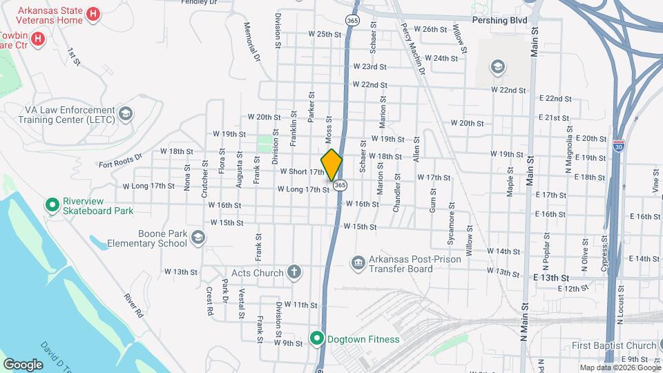1700 Moss St Map and Location Details