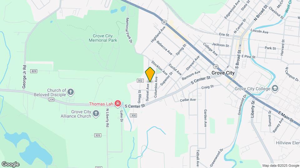 916 Sunset Ave Map and Location Details