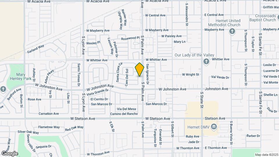 12 Parcel Mobile Home + Lot Portfolio (Hemet) Map and Location Details