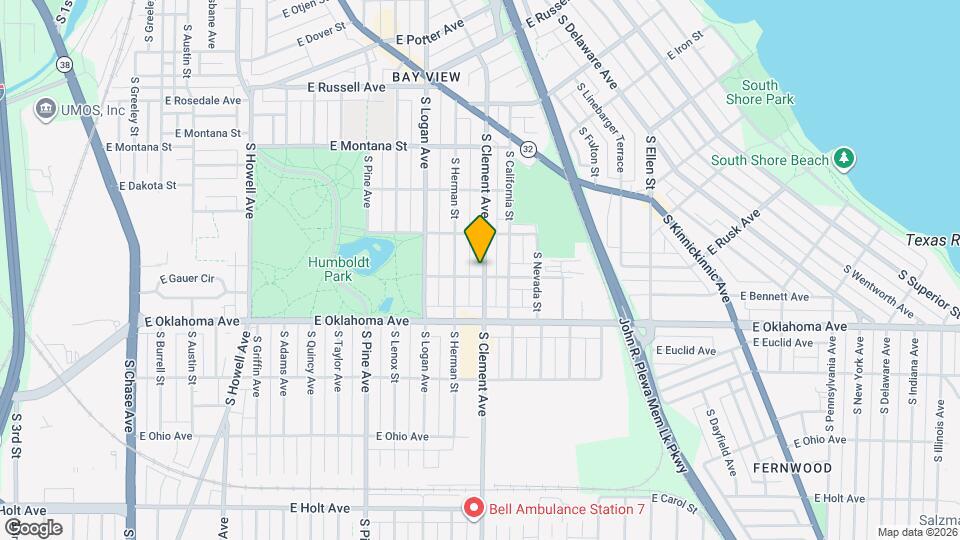 2993 S Clement Ave Map and Location Details