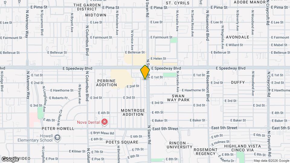 927 N Swan Rd Map and Location Details