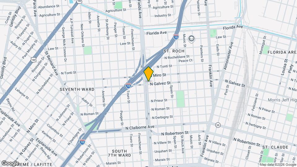 2107 Elysian Fields Ave Map and Location Details