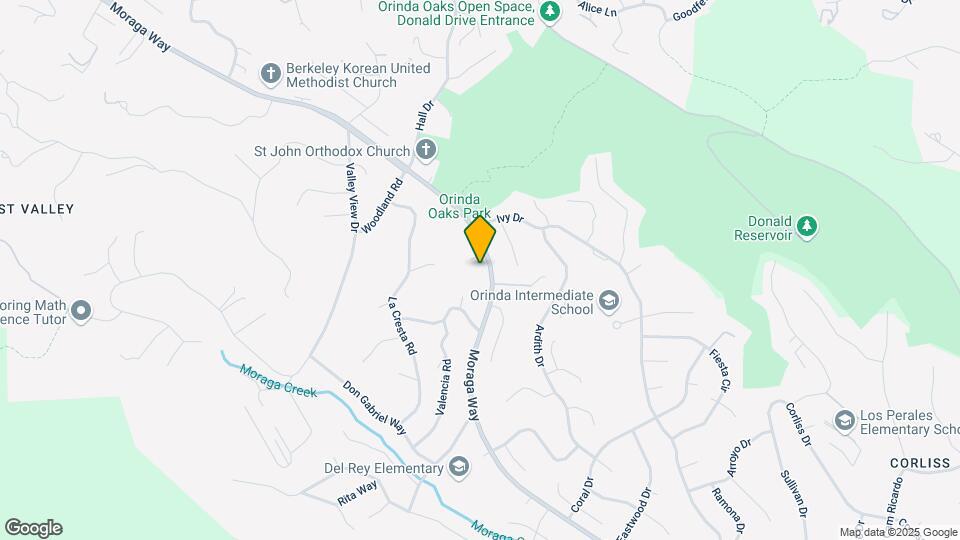 528 Moraga Way Map and Location Details