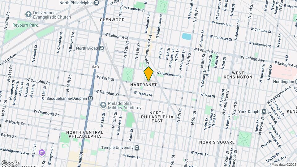 931 W York St Map and Location Details