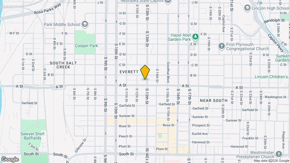 1327 S 13th St Mapa y Detalles de la Ubicación
