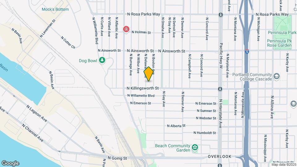 5526 N Delaware Ave Map and Location Details