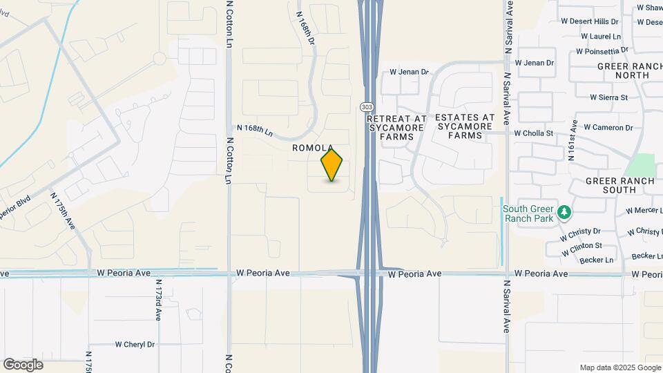 16802 W Desert Mirage Dr Map and Location Details