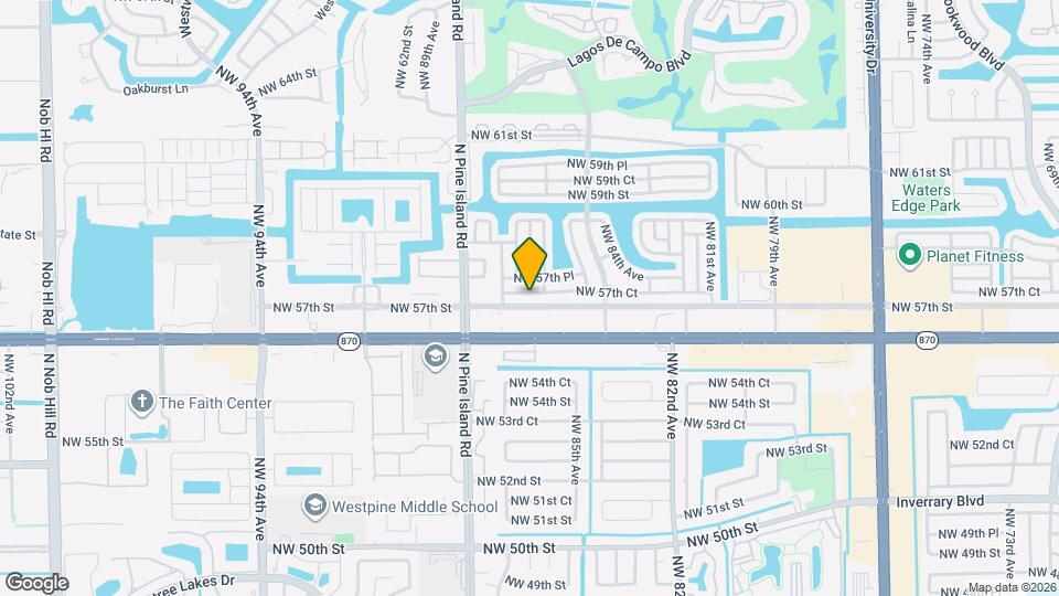 8600 NW 57th Ct Map and Location Details