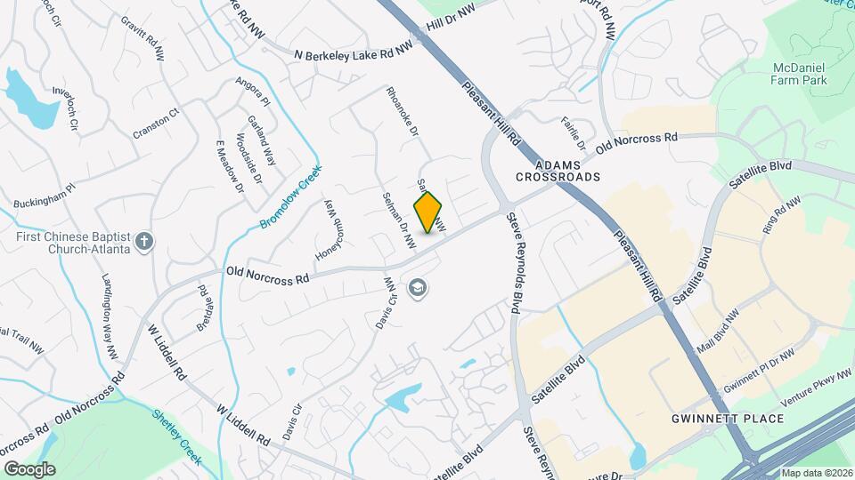 3817 Old Norcross Rd Map and Location Details