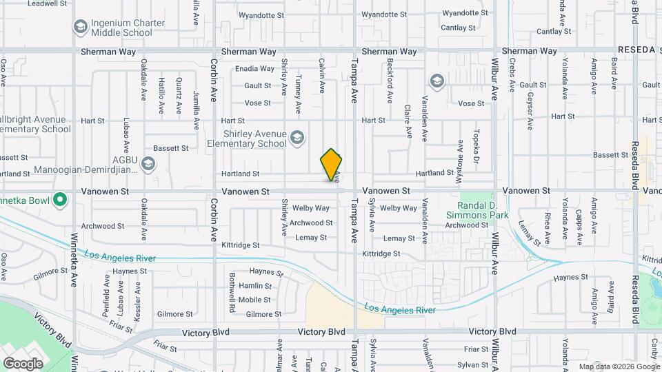 19339 Vanowen St Mapa y Detalles de la Ubicación