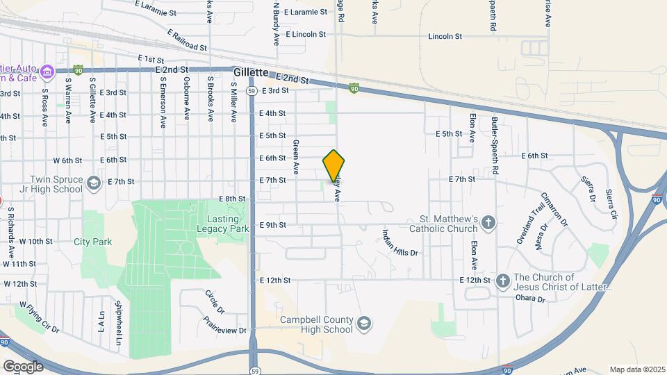 710 S Gurley Ave Map and Location Details