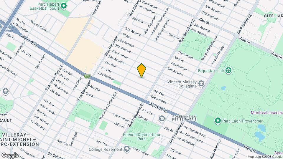 6610 25E Av Map and Location Details