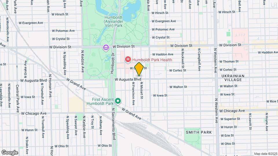 1000 N Mozart St, Unit 2w Map and Location Details