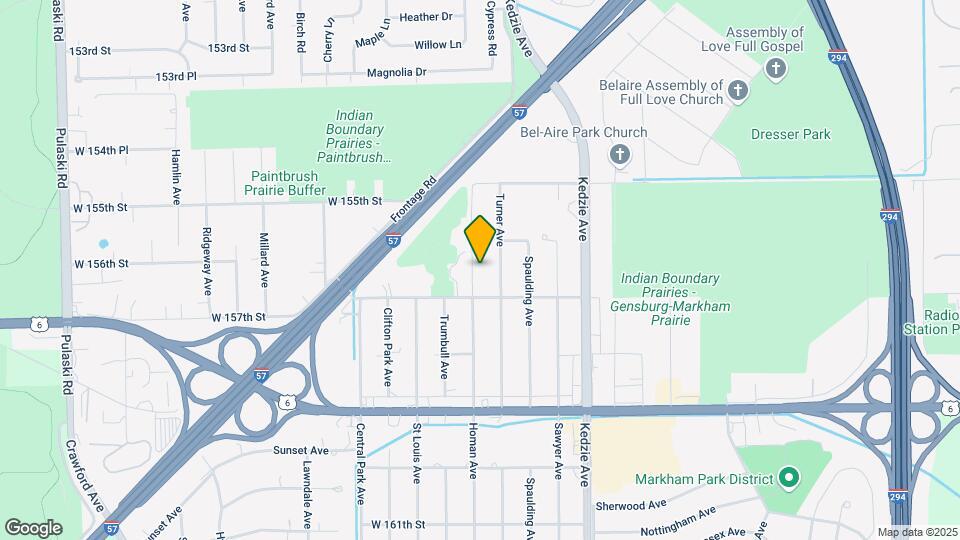15629 Homan Ave Map and Location Details
