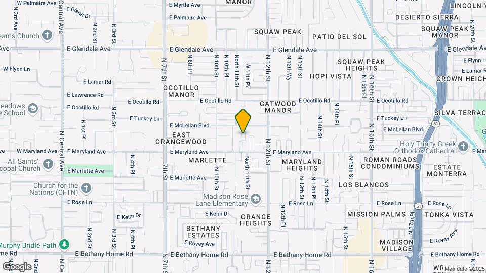 6544 N Villa Manana Dr Map and Location Details
