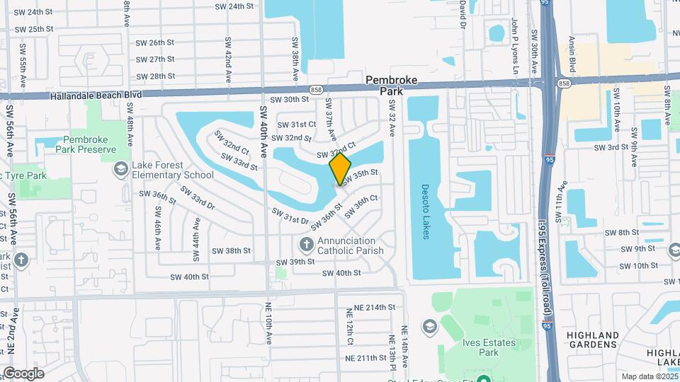 3621 SW 35th St Map and Location Details