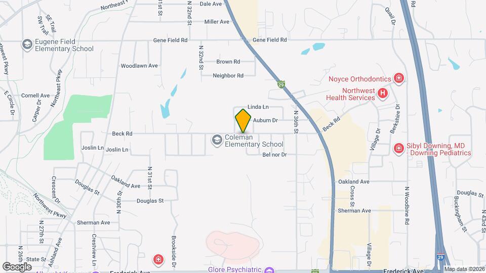 2110 N 34th St Mapa y Detalles de la Ubicación