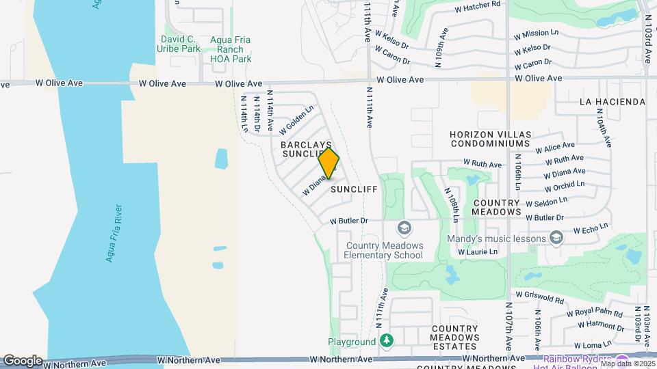 11302 W Orchid Ln Map and Location Details