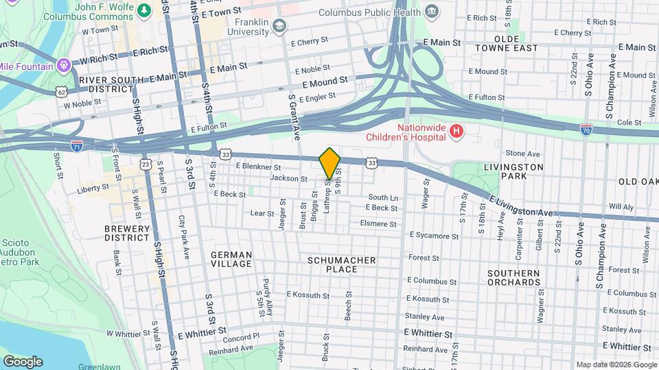 598 Lathrop St Map and Location Details