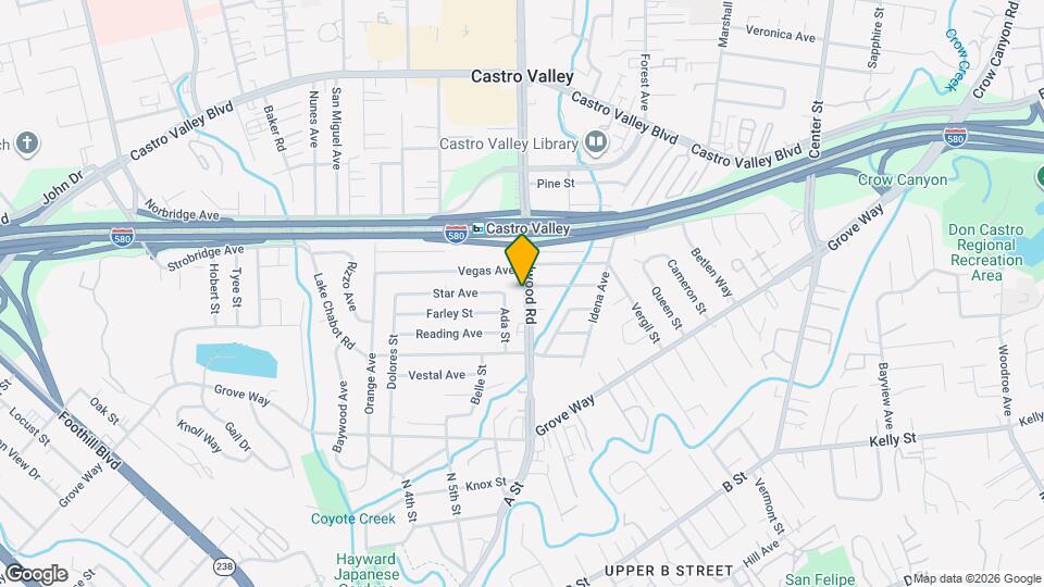 21835 Redwood Rd Map and Location Details