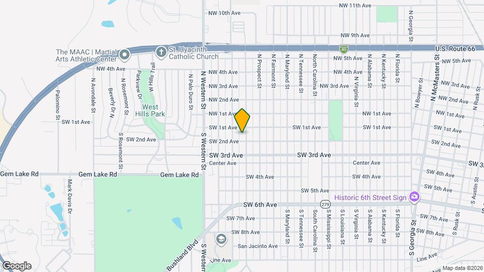 106 S Belleview St Map and Location Details