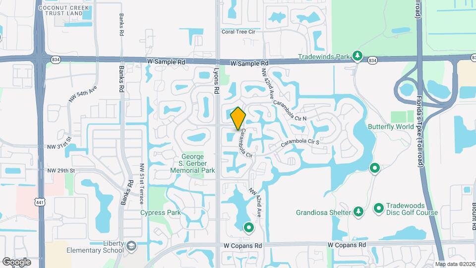 3343 Carambola Cir S Map and Location Details