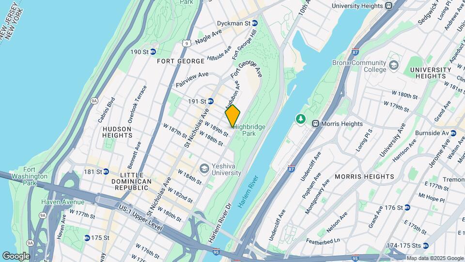 500 W 190th St Mapa y Detalles de la Ubicación