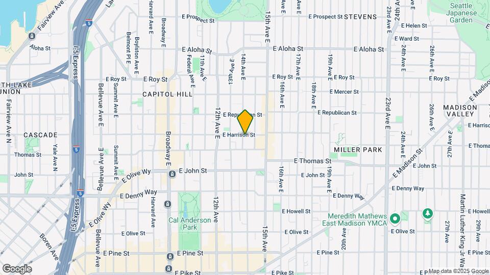 1401 E Harrison St Map and Location Details