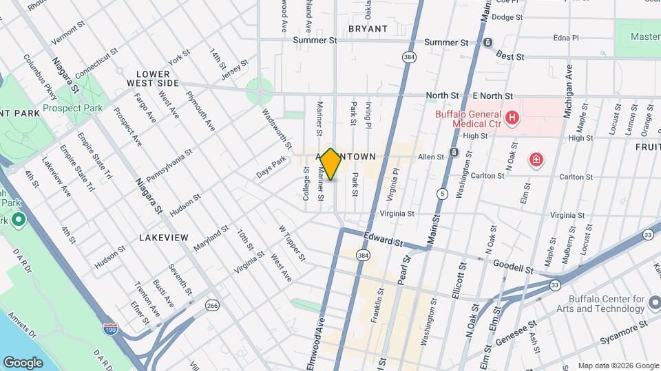 42 Elmwood Ave, Unit UPPER Map and Location Details