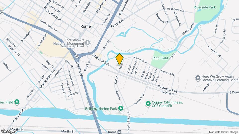 109 1st St Map and Location Details