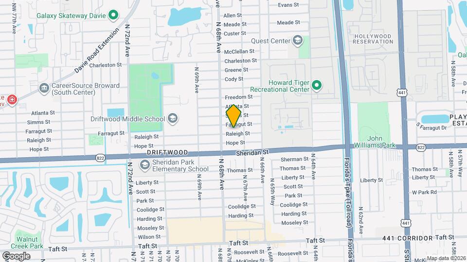 6717 Raleigh St Map and Location Details