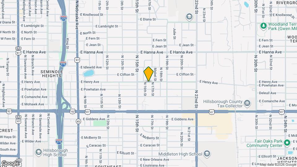 1605 E Henry Ave Map and Location Details