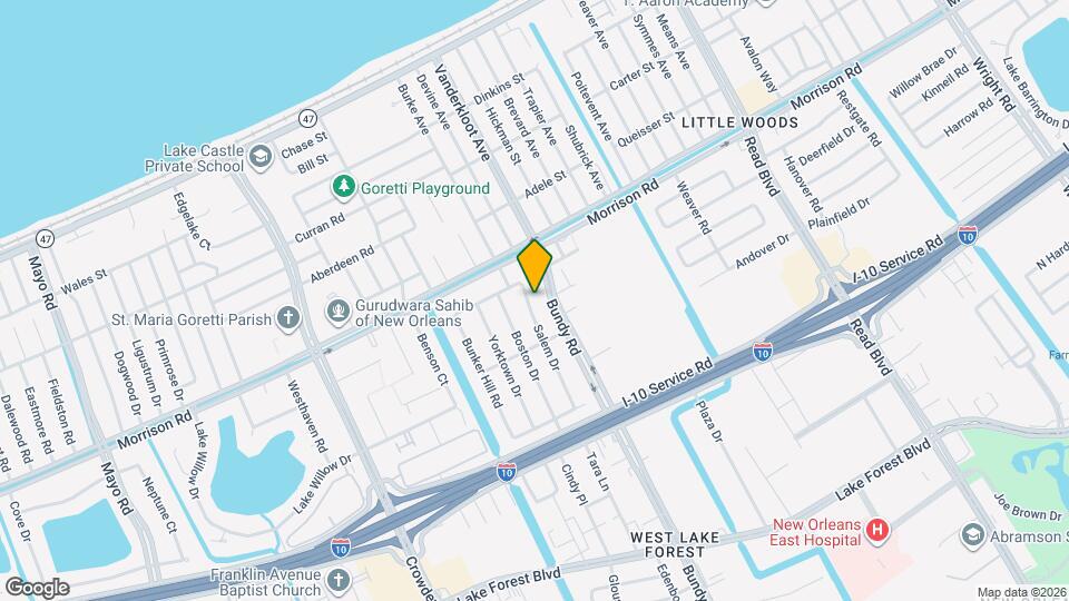 7201 Salem Dr Map and Location Details