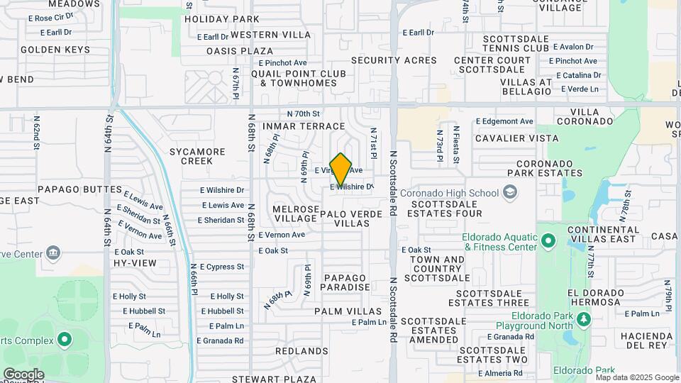 7025 E Wilshire Dr Map and Location Details