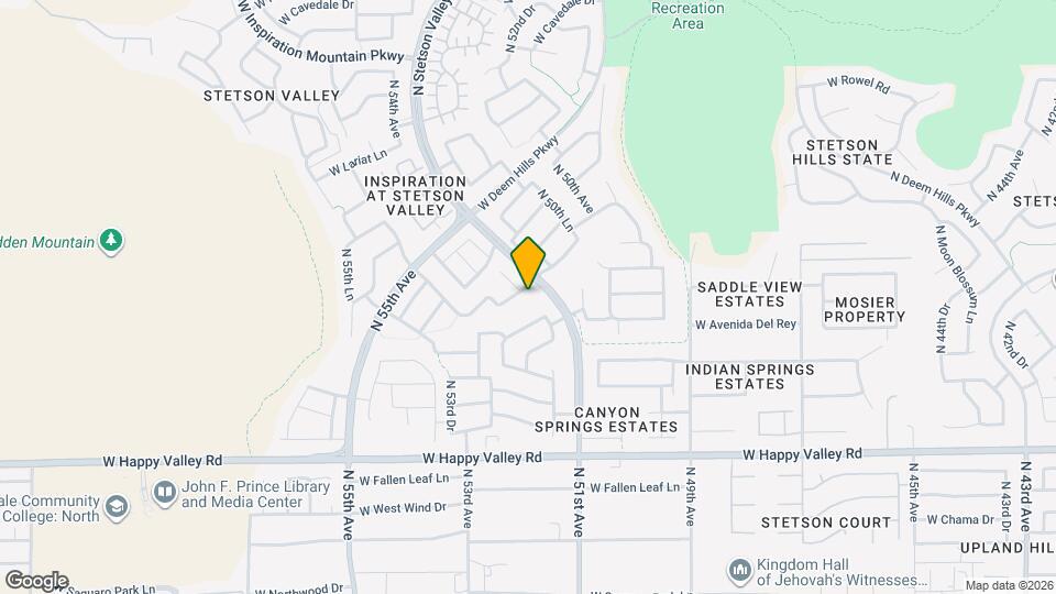 5111 W El Cortez Trail Map and Location Details