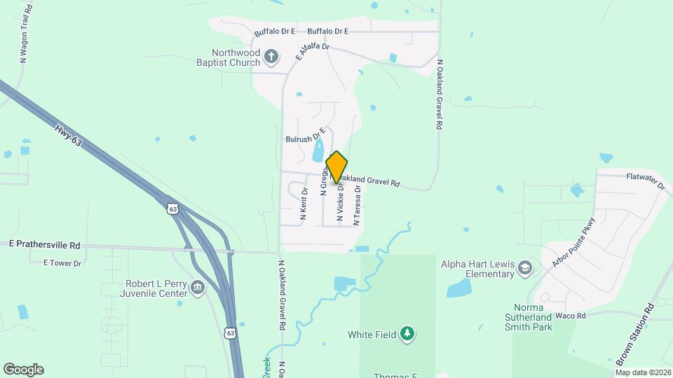 6007 N Vickie Dr Map and Location Details