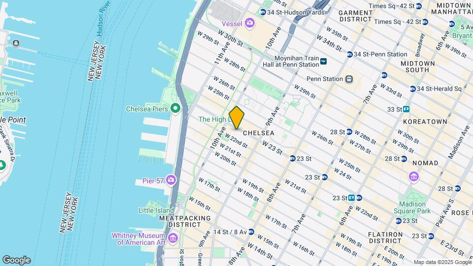 446 W 23rd St Map and Location Details