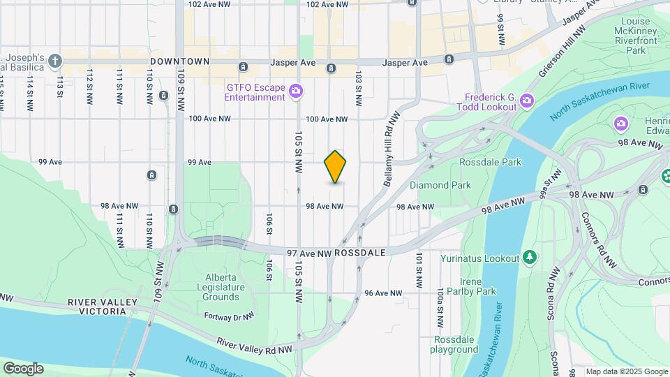 9819-104 104 St NW Map and Location Details