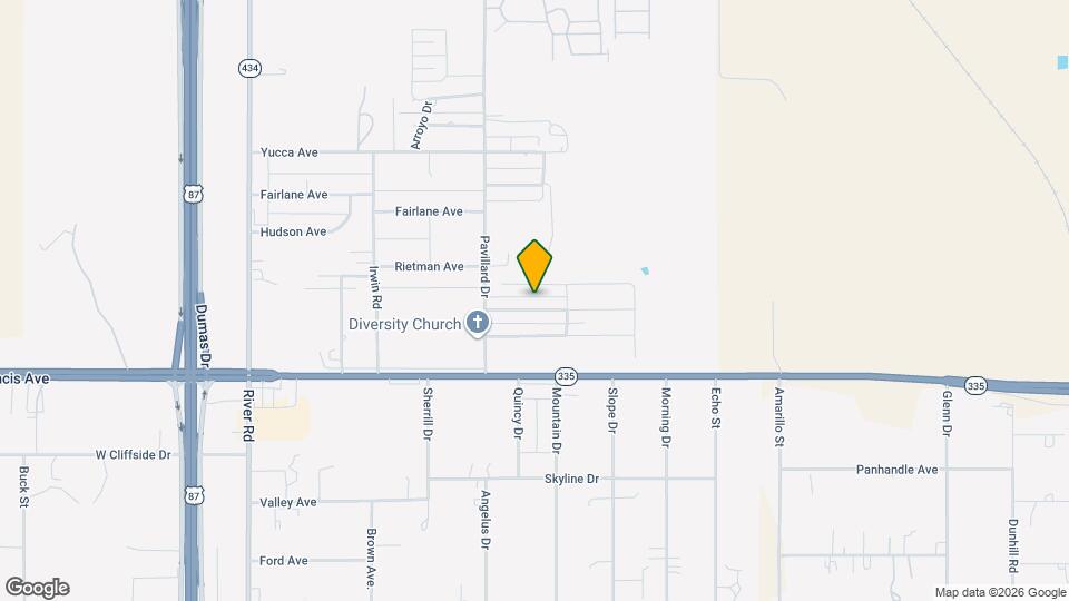 1305 Fox Hollow Ave Map and Location Details