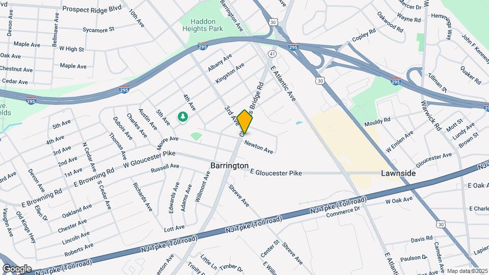 316 Clements Bridge Rd Map and Location Details