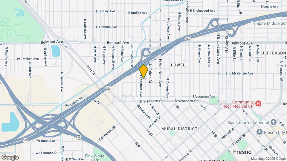 206-218 N Yosemite Ave Map and Location Details