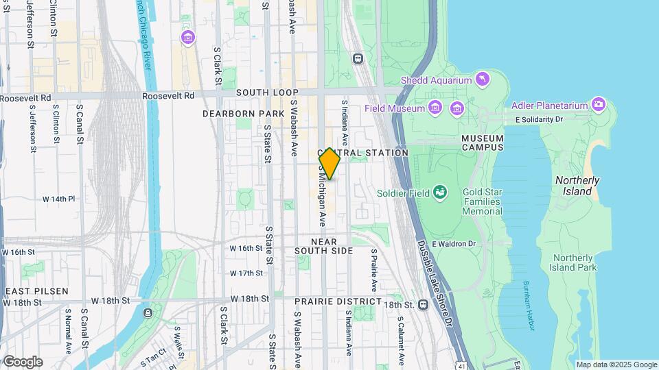 1439 S Michigan Ave Map and Location Details