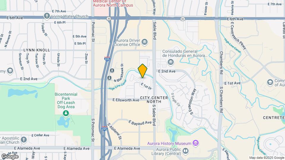 14353 E 1st Dr Map and Location Details