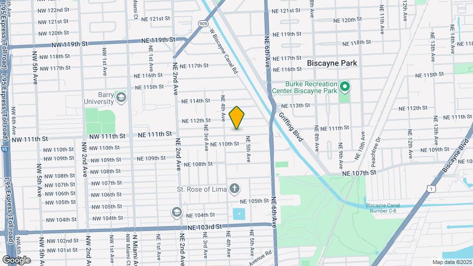 441 NE 110th Terrace Map and Location Details