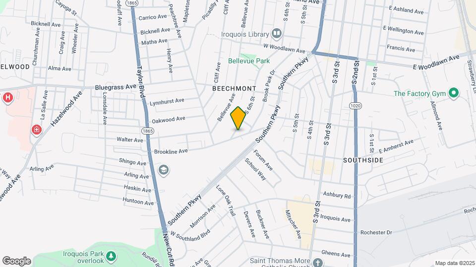 731 Brookline Ave Map and Location Details