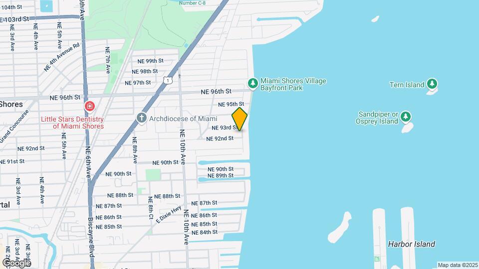 9200 N Bayshore Dr Map and Location Details