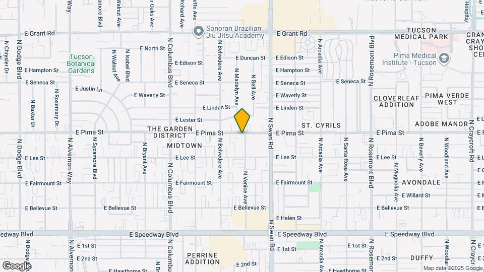 4560 E Pima St Map and Location Details