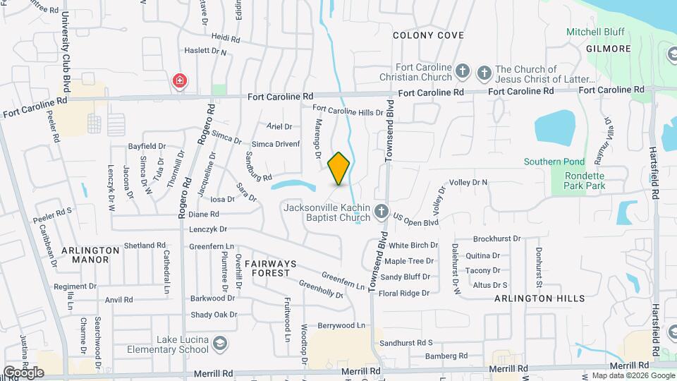 3401 Millcrest Dr Map and Location Details