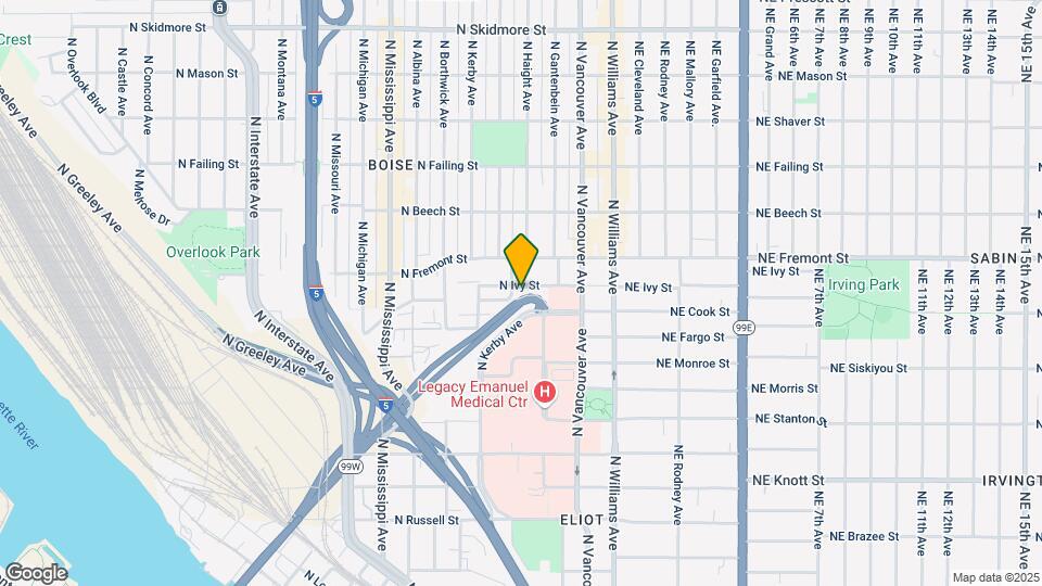 348 N Ivy St Map and Location Details